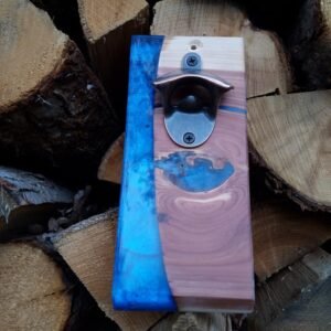Décapsuleur orme & epoxy – vue de détail