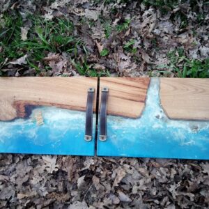 duo plateaux de service époxy mer 3D