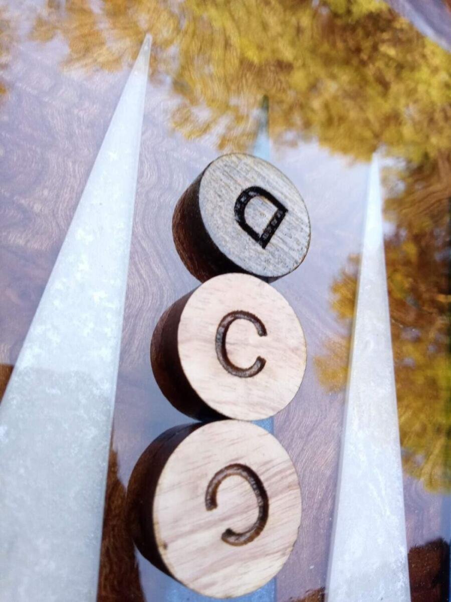 Backgammon de Luxe Artisanat – Chêne Massif, Orme Galeux & Époxy Bleu Turqoise – vue 7