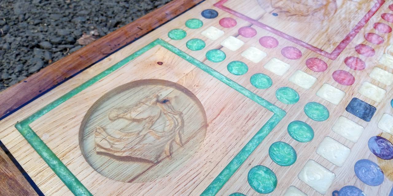 jeu petits chevaux bois