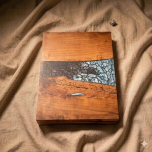 jeu backgammon bois et époxy